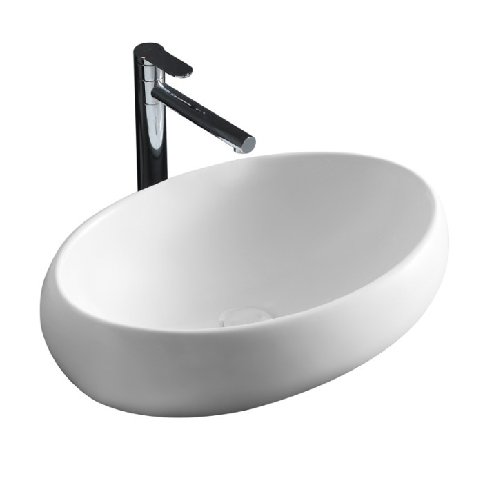 Раковина 58,5х40,5х14,5, накладная, белая, Azario - AZ-428