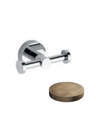 Крючок для полотенец двойной, Giulini Moderna, бронза матовая арт. RG0816BROP