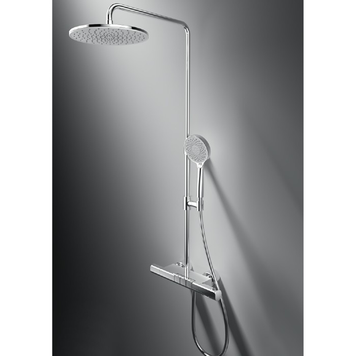 Душевая система термостатический картридж, хром, Azario PIANO арт. AZ-678U87ZA8-1DA1K17A-JR3A50AC
