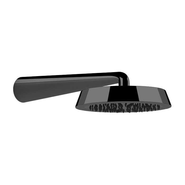 Верхний душ d24см., настенный, Gessi Cono, black metal brushed pvd арт. 45151#707