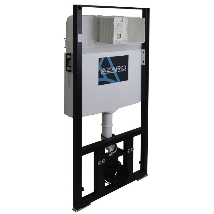 Готовый комплект инсталляция + унитаз Teramo безободковый, с быстросъемным сиденьем микролифт  Azario - AZ-8010-1000+AZ-0053-UQ