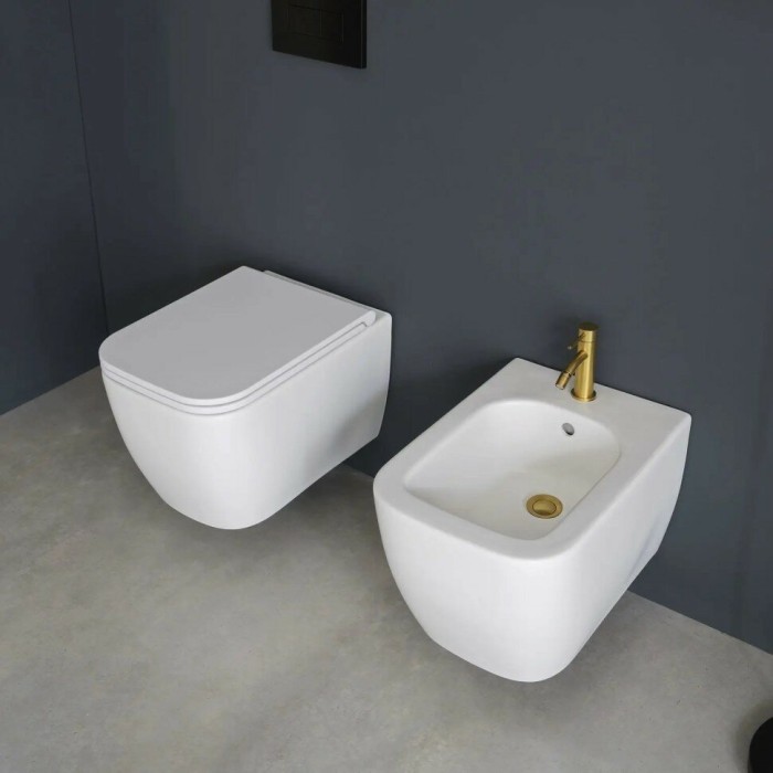 Подвесное биде с одним отверстием цвет белый, Scarabeo Teorema 2.0 - 5127