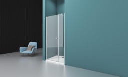 Душевая дверь в нишу 190x195 BelBagno, глянцевый хром, Etna арт. ETNA-B-11-90+100-C-Cr