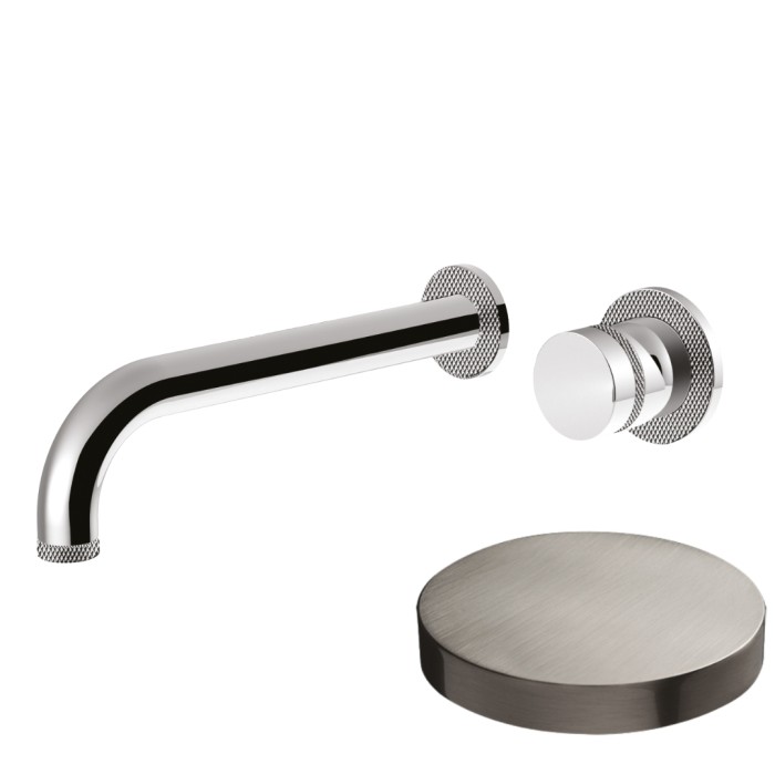 Смеситель встраиваемый для раковины, без донного клапана, Giulini My ring deluxe, никель матовый арт. MR0025DLNKO