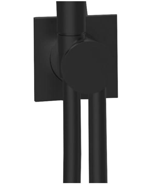 Душевая система Almar Core с термостатом, верхний душ Velvet Rain 30х30см 2 режима, цвет черный матовый