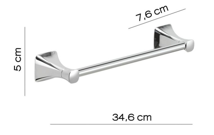 Полотенцедержатель 34.6 см Cervino Gedy, CE21/35(13) цвет: хром