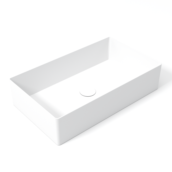 Накладная раковина 60x35x14 см, Olympia ceramica Slice, белый матовый арт. SLC42RE60011