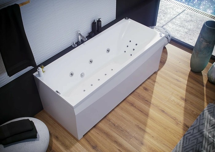 Акриловая ванна 170x70 без гидромассажа, без фронтального экрана Aquatek Альфа арт. ALF170-0000062