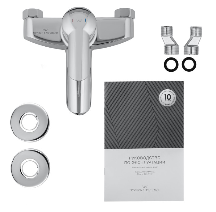 Смеситель для ванны, Wonzon & Woghand Baroque, WW-193101-CR цвет: хром