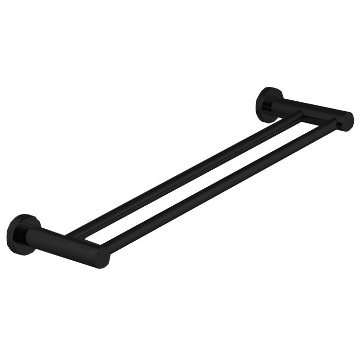 Fima Carlo Frattini Полотенцедержатель 40см., двойной, подвесной, Accessori, F6001/60NS цвет: черный