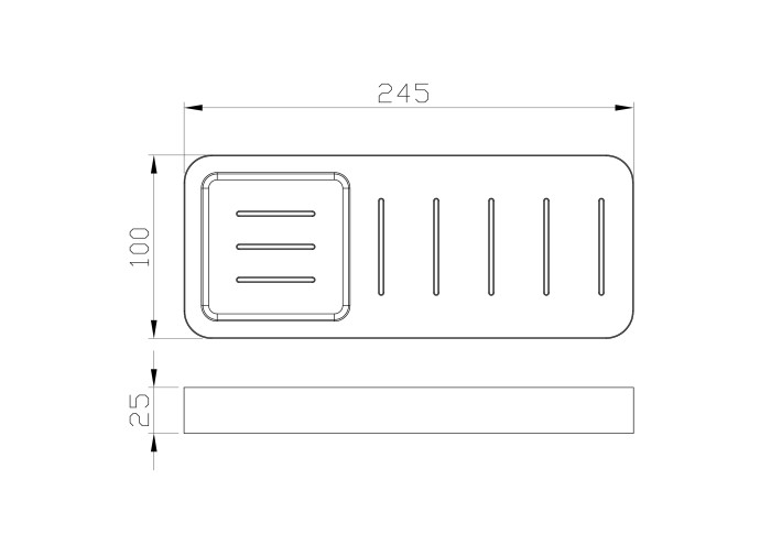 Мыльница с держателем, Wonzon & Woghand Lotte, WW-8332-BG цвет: золото
