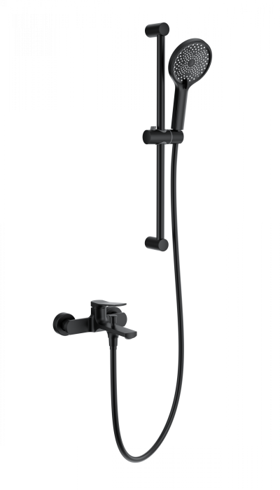 Смеситель для ванны с душевым гарнитуром, Wonzon &amp; Woghand, WW-C2036-MB цвет: черный
