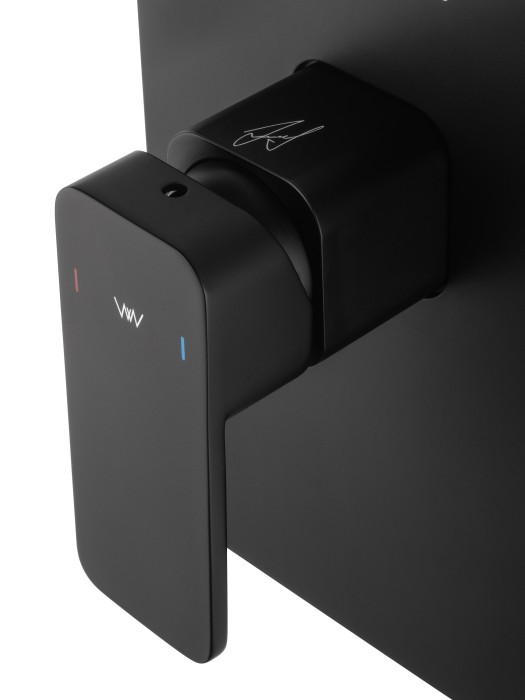 Смеситель для душа встраиваемый, Wonzon & Woghand Arnie, WW-694700-2-MB цвет: черный