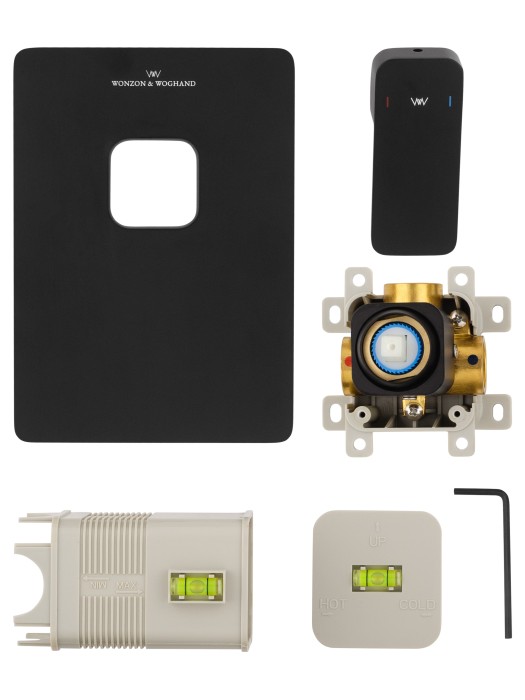 Смеситель для душа встраиваемый, Wonzon & Woghand Arnie, WW-694700-2-MB цвет: черный