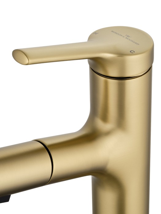 Смеситель для раковины с выдвижным изливом, Wonzon & Woghand, WW-A40862-BG цвет: золото