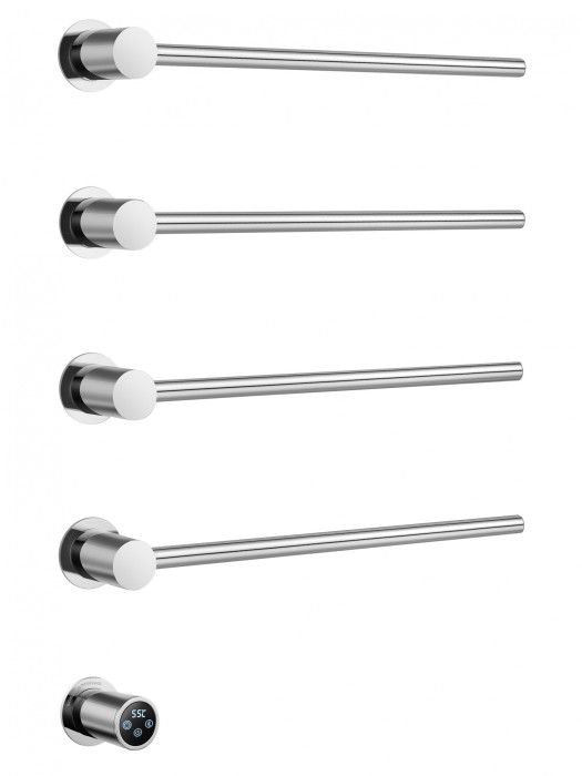 Полотенцесушитель электрический встраиваемый, Wonzon &amp; Woghand Hamburg, WW-AL314-CR цвет: хром