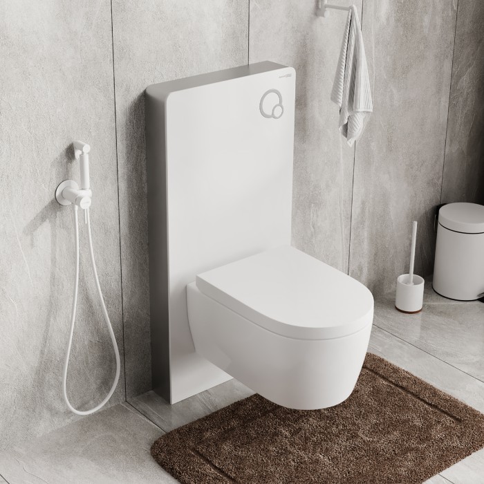 Пристенный модуль системы инсталляции для унитазов Naab 86 WasserKRAFT арт. 86TLT.040.PE.WH