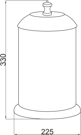 Ведро для мусора, Palazzo bianco, Boheme 10108