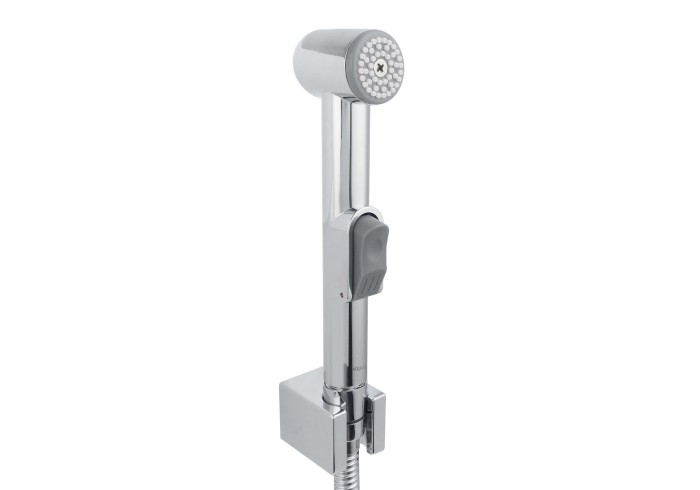 Гигиенический ручной душ со шлангом 125см c держателем, Aquatek, хром арт. AQ2050CR