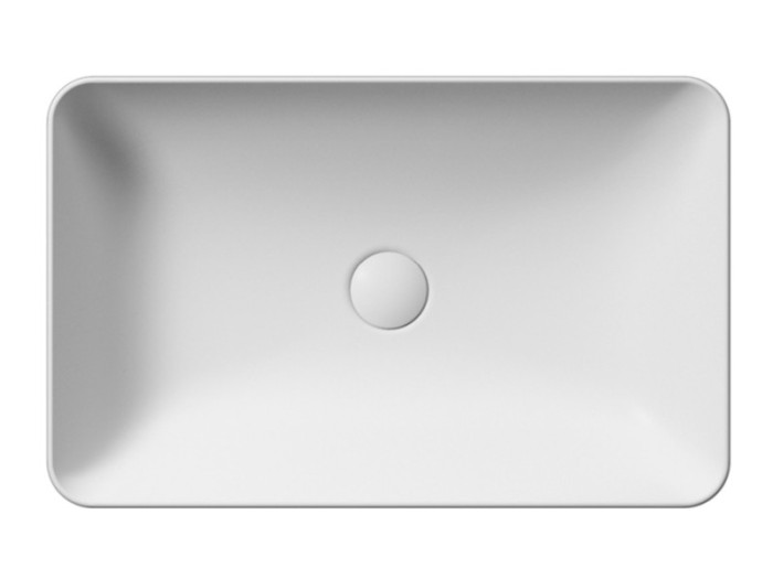 Раковина накладная 60х38х14 см, матовая, санфаянс, Color-elements GSI арт. 903609