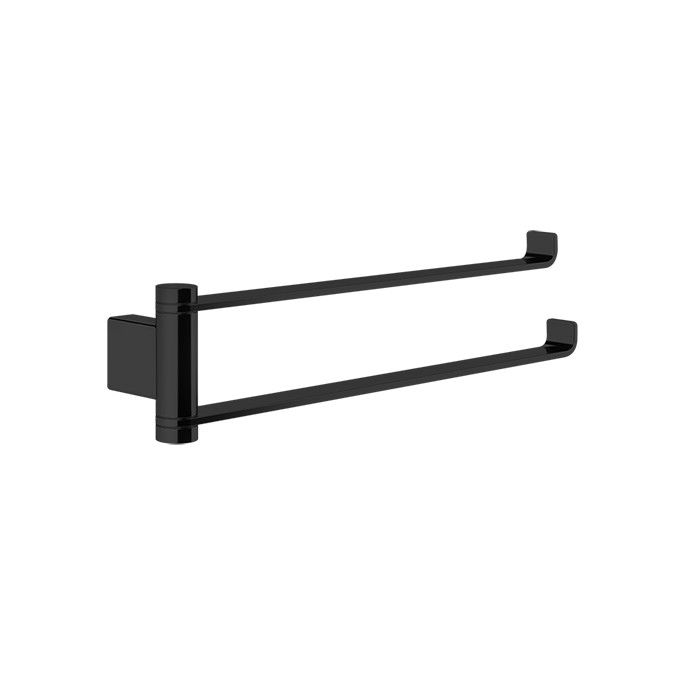 Поворотный двойной полотенцедержатель., Gessi Emporio accessories, black xl арт. 63617#299