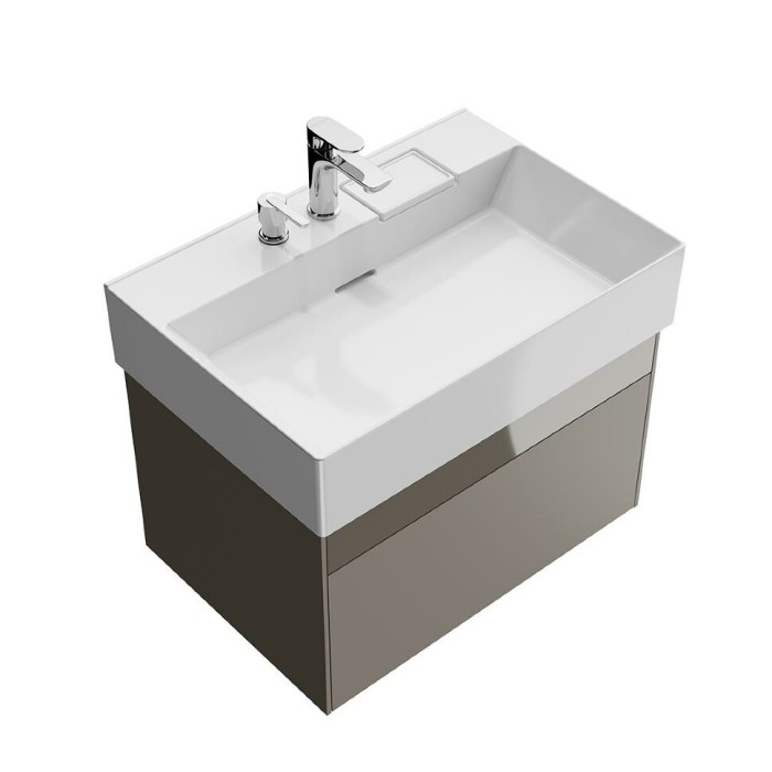 Тумба подвесная 2 ящика 70 см, Logica Kerama Marazzi, бежевый - LOG.70.2\SAN