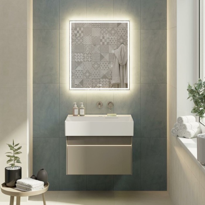 Тумба подвесная 2 ящика 70 см, Logica Kerama Marazzi, бежевый - LOG.70.2\SAN