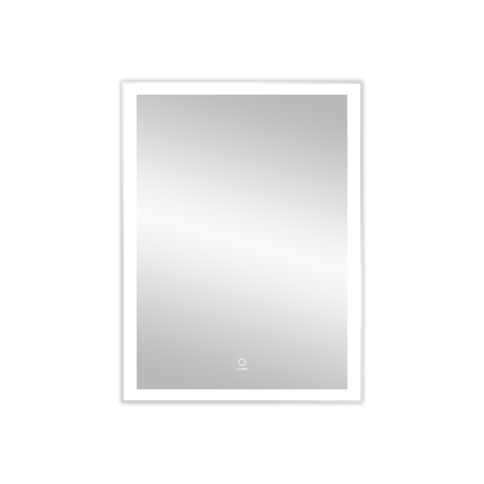 Зеркало 600х800 подсветка, сенсорный выключатель с функцией диммера, алюминиевая рамка, Azario Lotos - AZ-Z-079CS