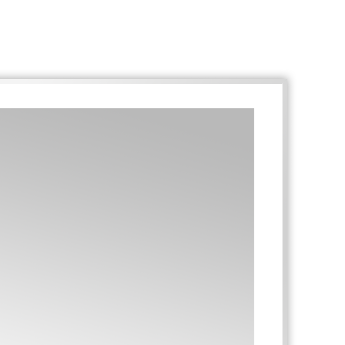 Зеркало 600х800 подсветка, сенсорный выключатель с функцией диммера, алюминиевая рамка, Azario Lotos - AZ-Z-079CS