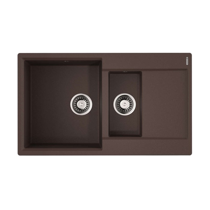 Кухонная мойка Omoikiri Daisen 86-2-DC Artgranit, цвет темный шоколад арт. 4993476