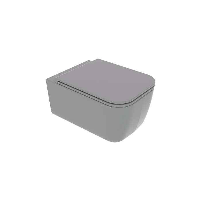 Чаша подвесного унитаза цемент матовый, GSG Ceramic Design Brio, BRWCSO020