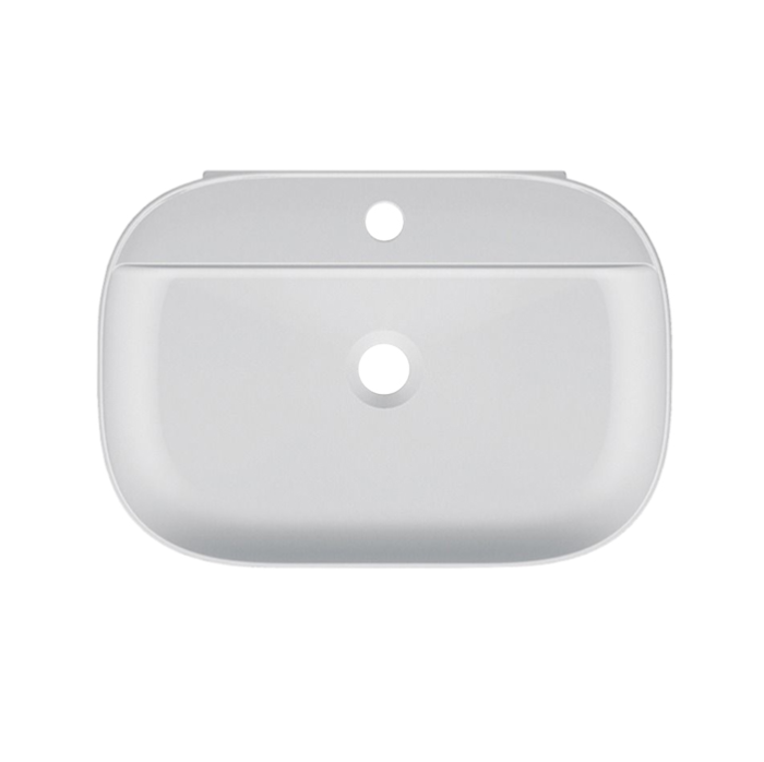 Раковина накладная, без перелива с одним отверстием, цвет белый, Scarabeo Glam - 1802
