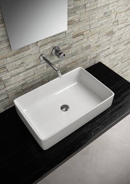 Накладная раковина 60х40х13 см, Olympia ceramica Tokyo, белый глянцевый арт. LIL4260001