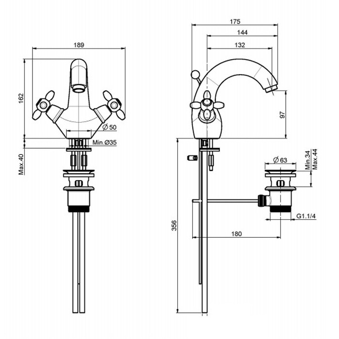 Fima Carlo Frattini Смеситель для раковину, Olivia, F5041CR цвет: хром