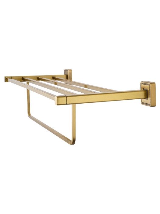 Полотенцедержатель с полкой, Wonzon & Woghand Roma, WW-7281 цвет: бронза