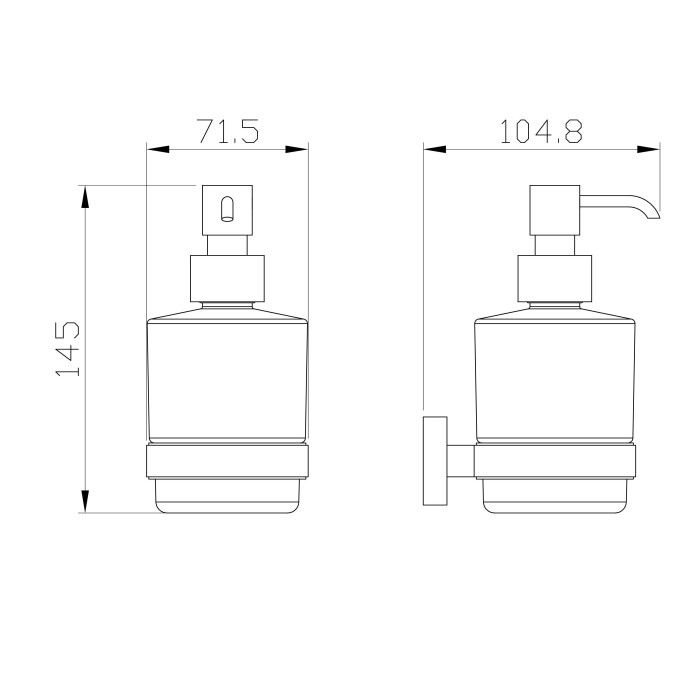 Дозатор мыла, Wonzon & Woghand Graffity, WW-9333-BGM цвет: графит