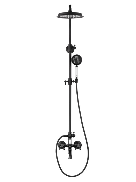 Душевая система, Wonzon & Woghand Retro, WW-88739020-MB цвет: черный