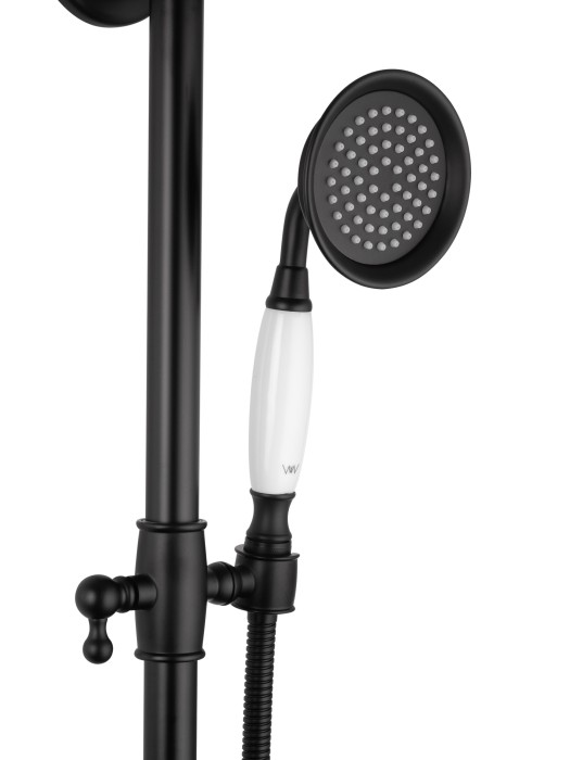 Душевая система, Wonzon & Woghand Retro, WW-88739020-MB цвет: черный
