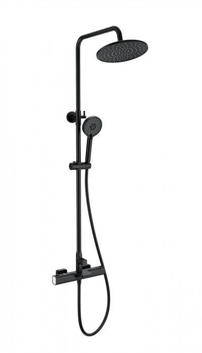 Душевая система с термостатом, Wonzon &amp; Woghand, WW-C3017-A-MB цвет: черный