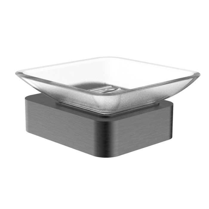 Мыльница с держателем, Wonzon &amp; Woghand Lotte, WW-8322-BGM цвет: графит