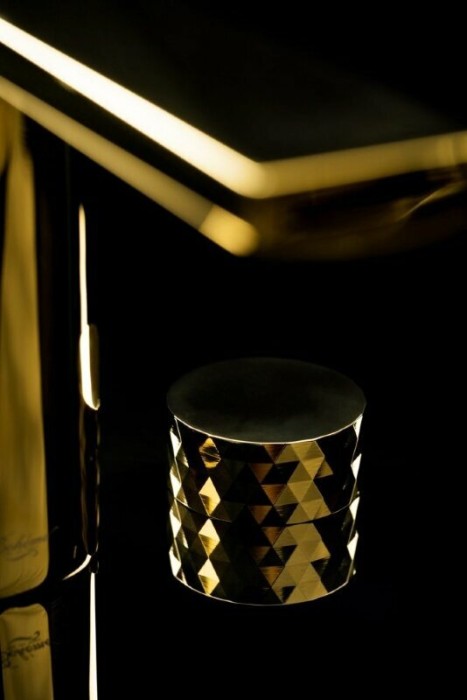 Смеситель для раковины, золото, Venturo Boheme 150-G-DIAMOND