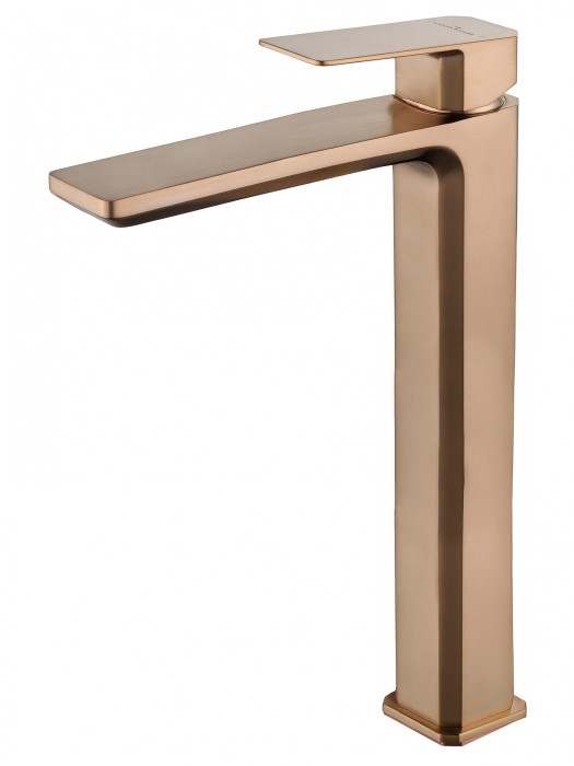 Смеситель для раковины высокий, Wonzon &amp; Woghand Diamond, WW-88239011-BRG цвет: розовое золото