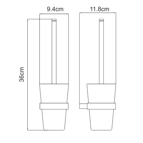 Ершик для унитаза подвесная WasserKRAFT Sauer K-7900 арт. K-7927