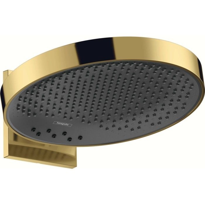 Верхний душ с настенным креплением скрытого монтажа Rainfinity Hansgrohe, золото арт. 26234990