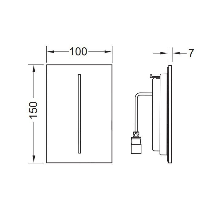 Лицевая панель, цвет: белый, filo urinal TECE арт. 9242064