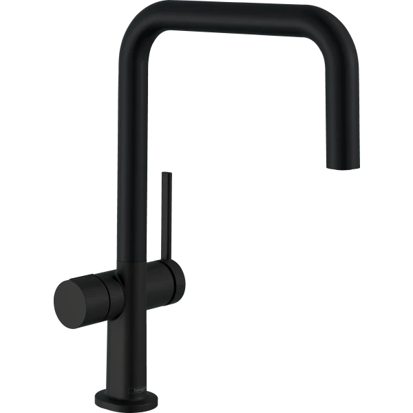Смеситель для кухни, с запорным вентилем, Hansgrohe Talis M54, черный арт. 72807670