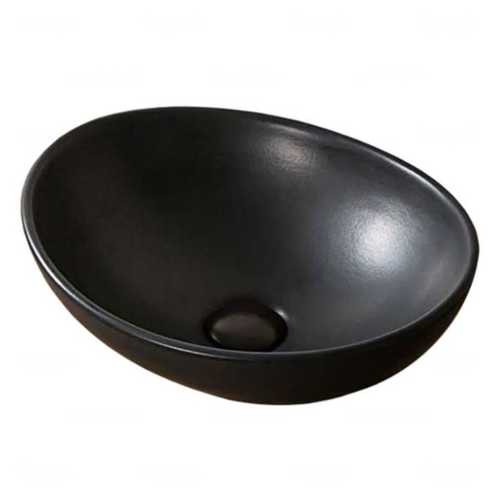 Раковина накладная, черный, Oval Onyx Feramolli - CL678
