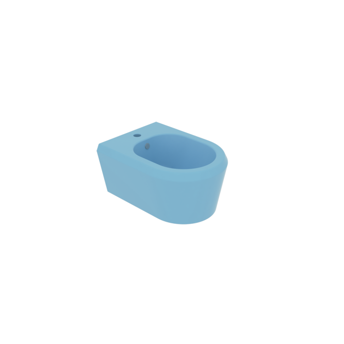 Биде подвесное голубой матовый, GSG Ceramic Design Cruise, CRBISO023