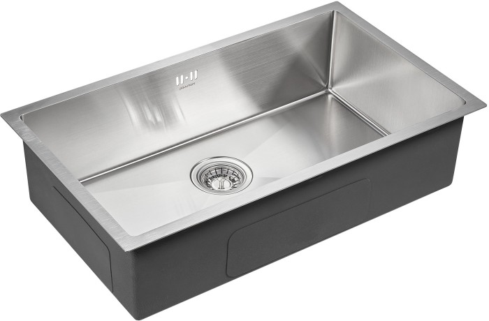 Мойка для кухни нержавеющая 740х440мм Paulmark VALDE, брашированная нерж. сталь - PM217444-BS