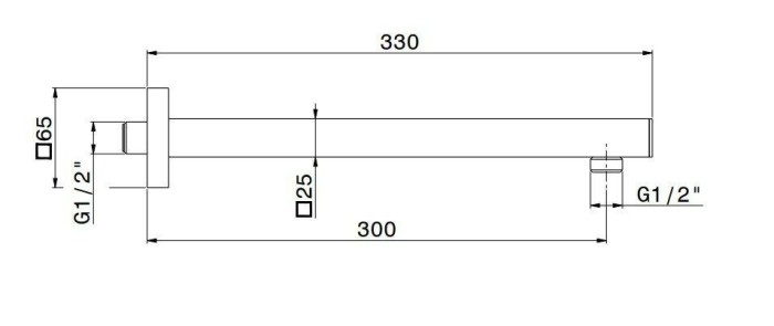 Кронштейн для душевой лейки, Futura Kerama Marazzi, хром - 27672KM.21.018